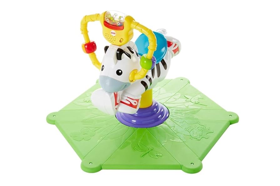 Fisher-Price Go Baby Go! Bounce & Spin Zebra : Amazon.sg